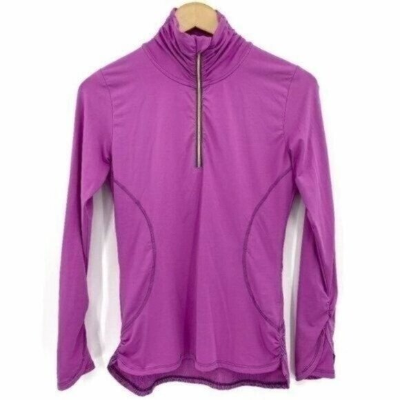 Title Nine Pink Graphic Inspiration Barbie 1/4 Zip XS Running Paradigm Pullover - Picture 2 of 11